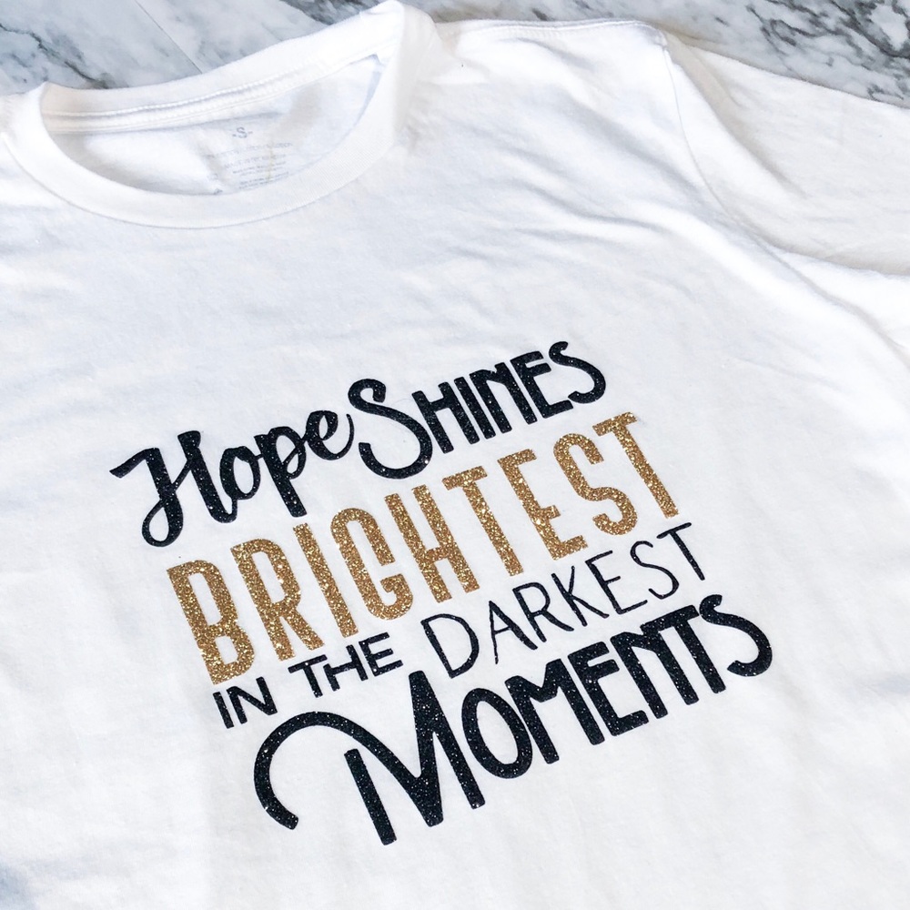 Hope Shines Bright Christian T Shirt - Picture 4 of 10